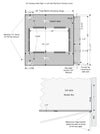 Sidewall Mount 30”x 31 1/2” Stainless Housing (31 1/2”x 31 1/2” Also Available)