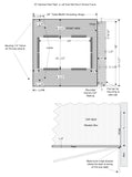 Sidewall Mount 30”x 31 1/2” Stainless Housing (31 1/2”x 31 1/2” Also Available)