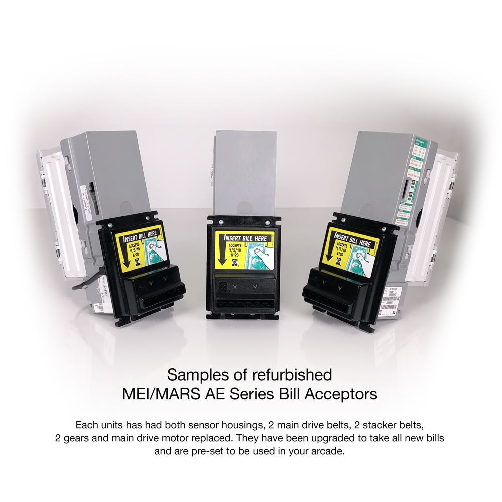 Refurbished Mars (MEI) 2600 Series, 700 Note Bill Acceptor