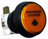 Medium Orange Plastic Button With Program Up Text